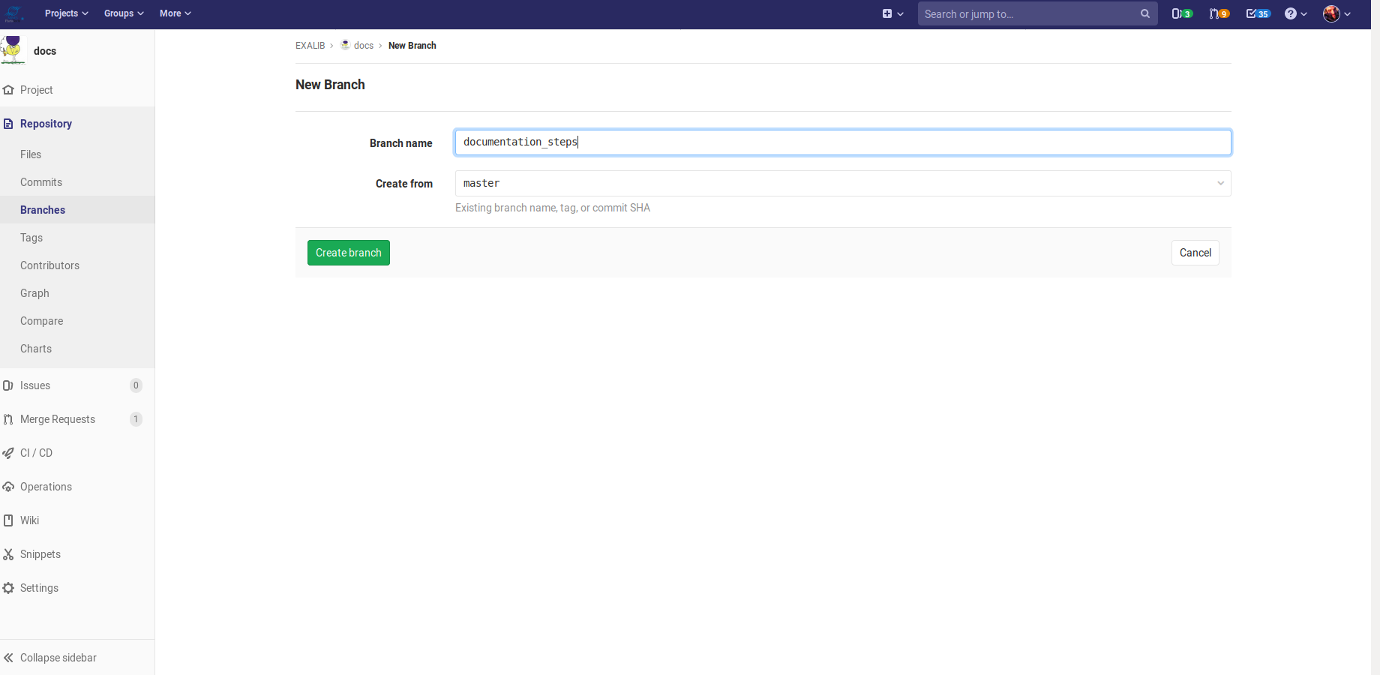 How to Docs step 1